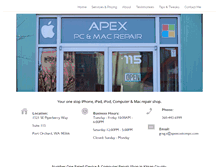 Tablet Screenshot of apexcustompc.com